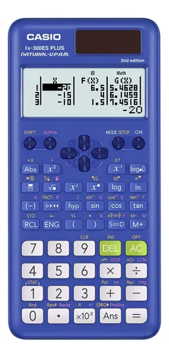Calculadora Casio, Pantalla Azul Pequeña Para Libros De Text