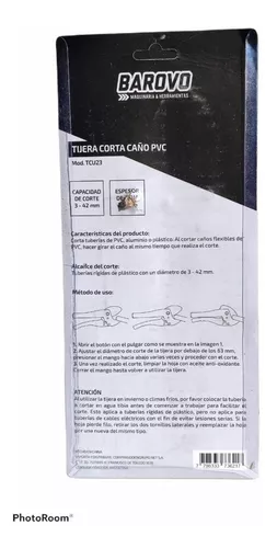 TIJERA CORTA TUBOS PVC DE 42MM PRO HARDEN