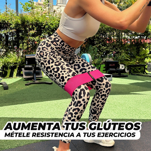 Banda Elástica De Resistencia Rosada Camo Orxfit Gluteos Gym Color Rosa