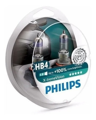 Kit Lâmpada Philips X-treme Vision Hb4 / 9006 - 51w 12v Par