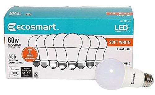 Ecosmart 95 Watt 60w Equivalente Soft White A19 Nondimmable 