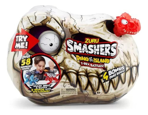 Set Craneo De Dinosarurio Con 50 Sorpresas Zuru Smashers