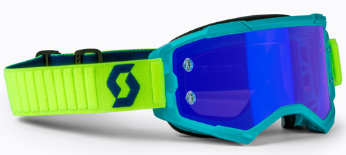 Goggle Scott Fury Teal Azul/neon Ylw Azul Electrico