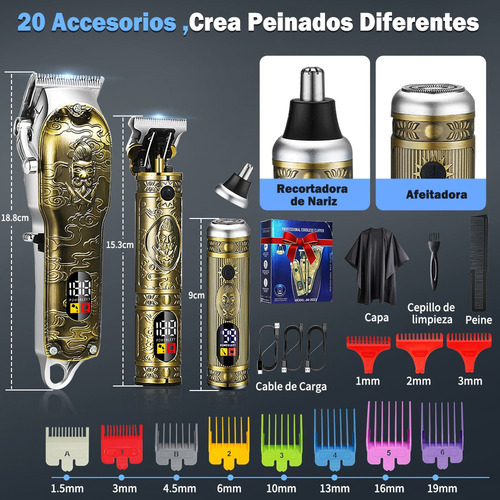Js All-in® Máquina Cortar Cabello Cortadora De Pelo