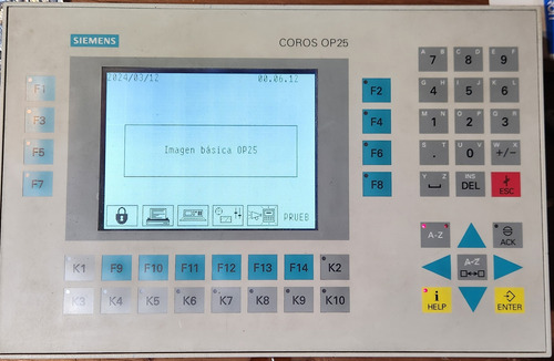 Plc Hmi Panel Operador Siemens Coros Op25 6av3525-1ea01-0ax0