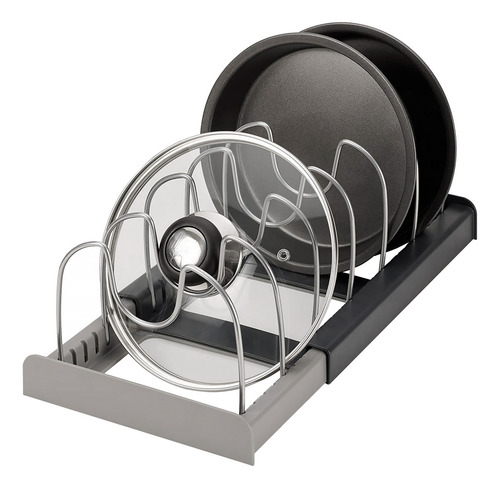 Soporte Organizador De Ollas Sartenes Y Tapas, Extensible