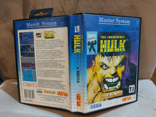 The Incredible Hulk Original Tectoy Master System Na Caixa