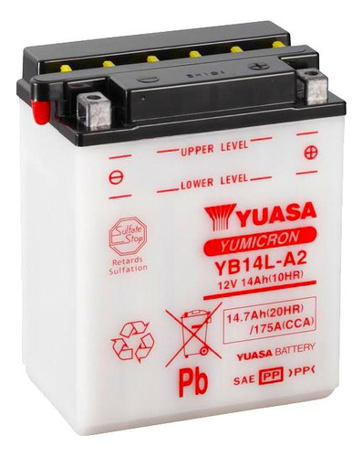 Bateria Yuasa Yb14l-a2 Modelo Compatible Con 12n14-3a Yuasa 