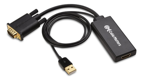 Cable Matters Vga To Hdmi Adapter For Monitor And Tv (vga...