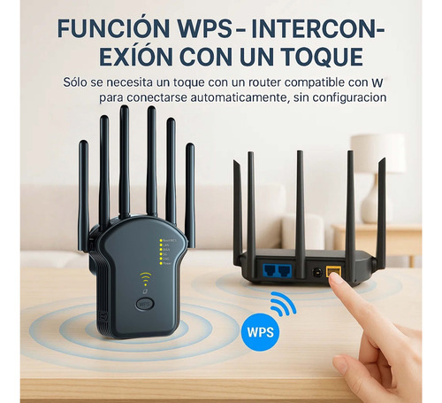 Repetidor De Wifi 5g Amplificador Rompe Muros Router 1200m