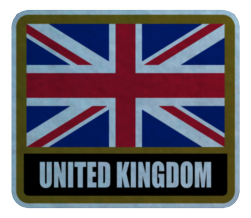 Parche Felpa Para Coser 8cm Set X4 Bandera Reino Unido Reino Unido-01 Reino Unido-01