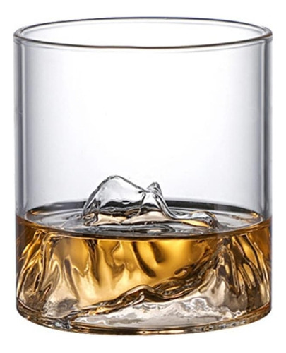 Jogo 6 Copos Whisky Montanha Vidro Cristal Luxo 300ml