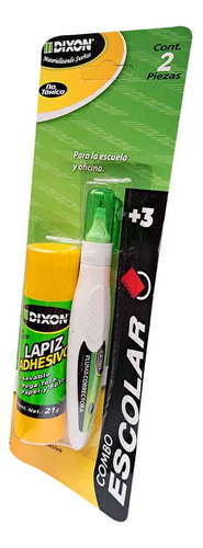 Lápiz Adhesivo Y Corrector En Pluma Dixon 2 Piezas