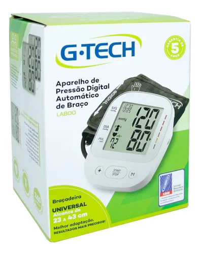 Aparelho Medidor De Pressão Digital De Braço G-tech La800 Branco
