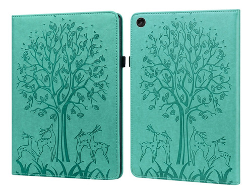 Funda De Tableta Con Estampado Verde Para Lenovo Tab M10 De