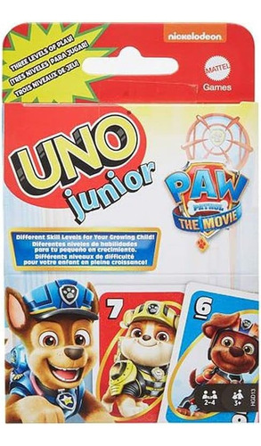 Juego De Mesa Uno Patrulla Patina Junior