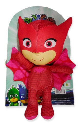Peluche Pj Mask Muñeco Soft Heroes En Pijama Catboy Gecko Ed