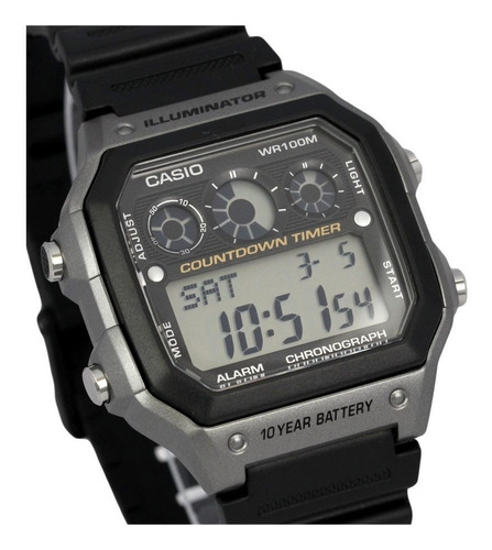 Reloj Casio Iluminator Ae-1300wh-8avcf 100% Original Y Nuevo