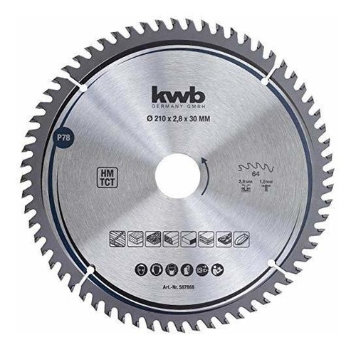 Hojas De Sierra Circular  Kwb 587868 Precision Carpenter's C