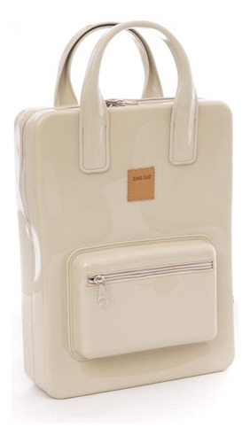 Mochila Bolso Oxford Impermeable Das Luz Mantecol Liso