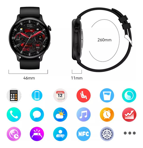Ssb Amoled Reloj Inteligente Hombre Mujer Bluetooth Llamada