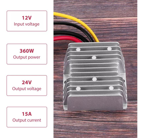 Convertidor Dc Dc De 12v A 24v 15a 360w Convertidor Dc Ste