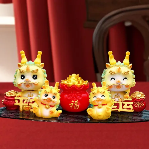 Figuras De Dragón De Año Nuevo Chino, Decoraciones Bonitas