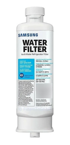 Filtro Agua Heladera Samsung Rs27t556 