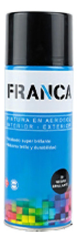 Esmalte En Aerosol Negro 400ml Franca - Altas Temperaturas