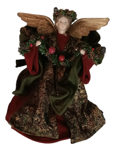 Angel Victoriano Para Árbol De Navidad O Centro De Mesa 