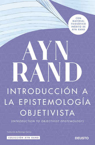 Libro Introducción A La Epistemología Objetivista - Ayn Rand