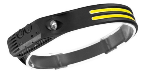 Linterna De Cabeza Pesca 3 Lineas Recargable +led Cob Roja