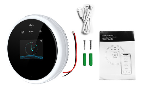 Detector De Gas. Alarma Incendios Wifi Pantalla Lcd Control