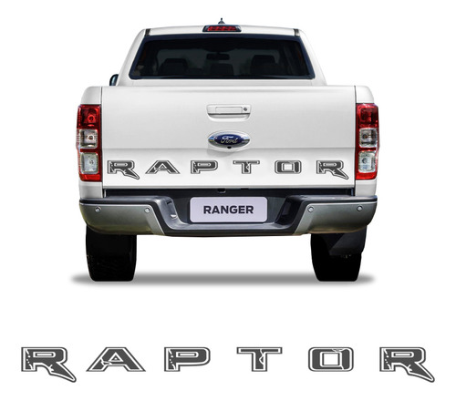 Faixa Traseira Ranger Raptor 2020/ Corroído Grafite Genérico