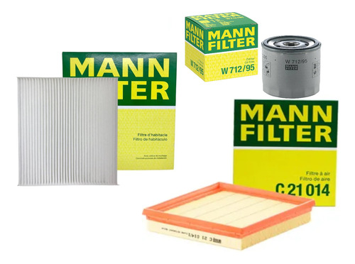 Kit Filtros Aire Aceite Habitaculo Vw Virtus 1.6 16v Msi