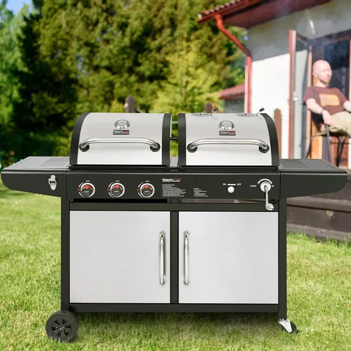 Dual gas grill hot sale