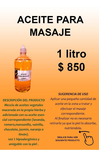 Aceite Para Masaje