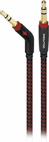 Wolfwire Cable Audio Estereo 0.138 In Color Negro Rojo