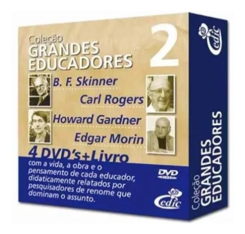 Coleção Grandes Educadores 2 - 4 Dvd's +1 Livro