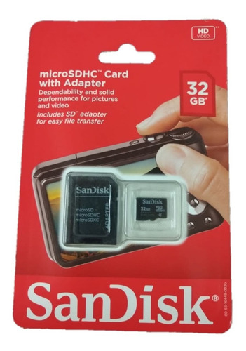 Micro Sdhc Sandisk Cartão De Memória 32gb