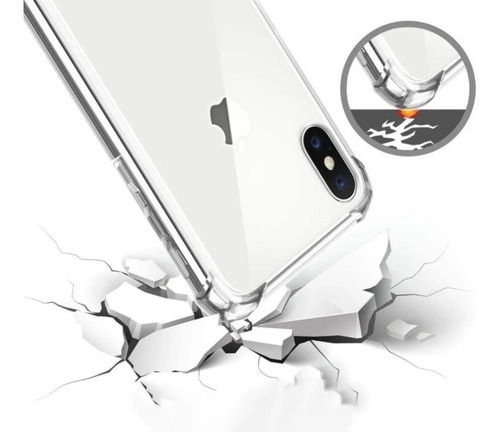 Imagen 3 de 3 de Carcasa Para iPhone X O Xs Transparente Marca - Cofolk