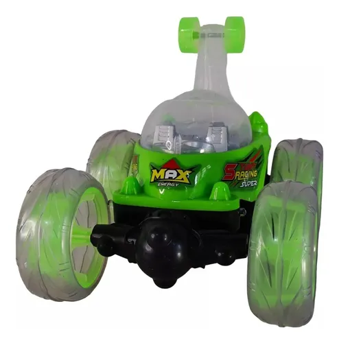 Carro Loco Control Remoto Luces Led Doble Tracción Stunt Car