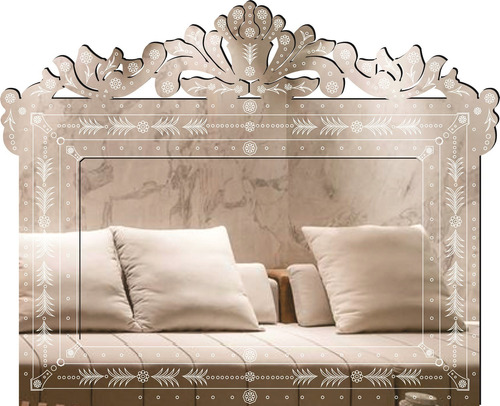 Imagem 1 de 5 de Quadro Espelho Veneziano Decorativo Sala  90x160 - 38.131