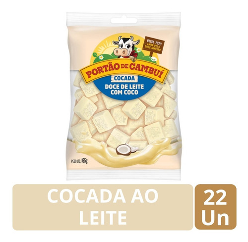 Cocada Ao Leite Sobremesa De Coco Portão De Cambuí 165g