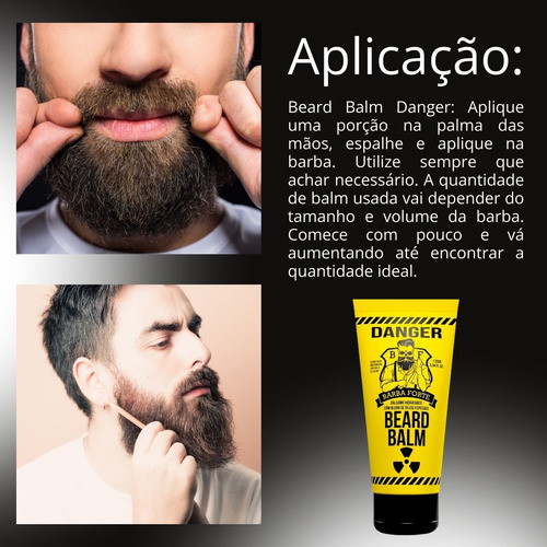 Kit Shampoo Don Forte 250 Ml +balm Danger 170 Ml Barba Forte