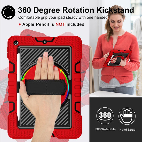Funda Para iPad 9 8 7 Generación 10.2 Uso Rudo Correa