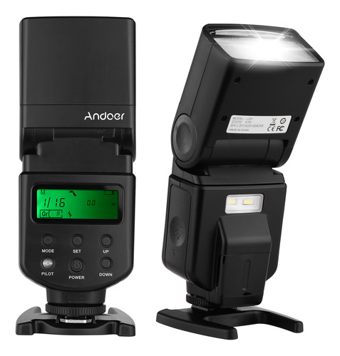 Lámpara De Flash Speedlite Flash Para Canon Led Gn40 Dslr Un