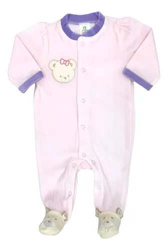 Osito Niña Plush Ribetes