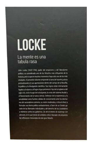 Libro John Locke La Mente Es Una Tabula Rasa