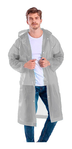 Impermeable De Color Para Adulto Pvc Tipo Gabardina 